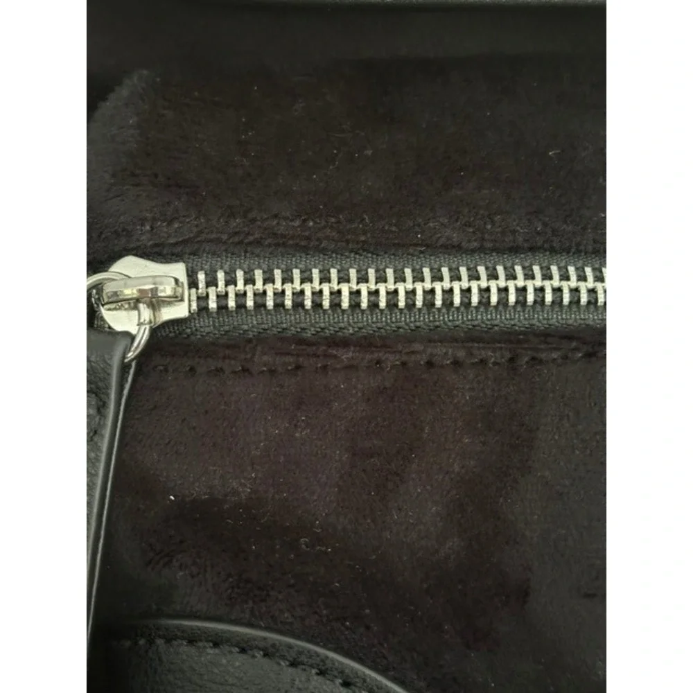 Juicy Couture Black Velour Backpack Silver Crown Logo Heart Charm Y2K Style